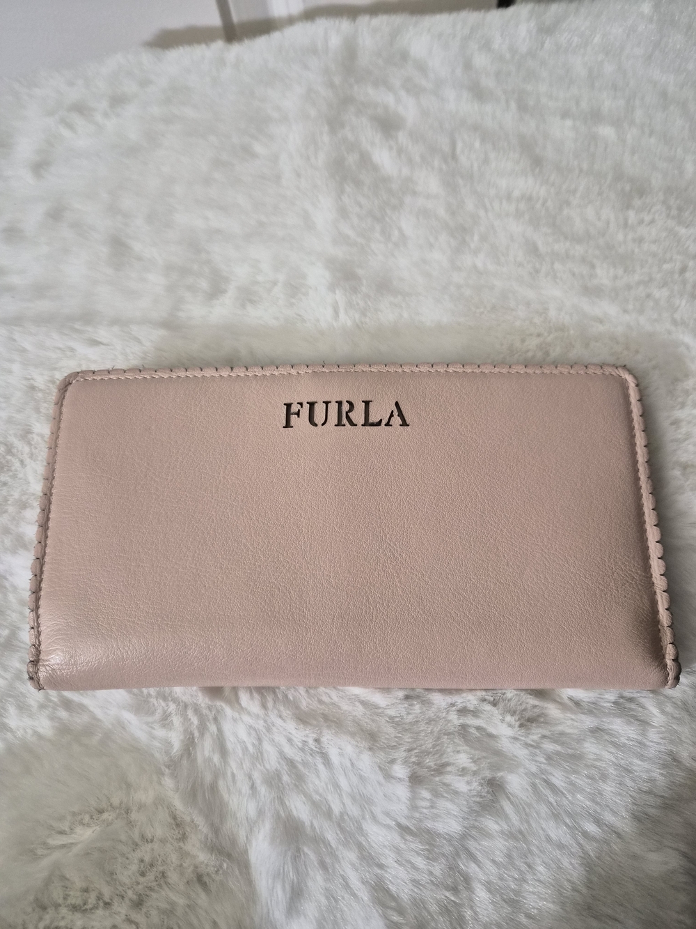 Furla Pink Leather Snap Wallet